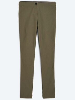 Slim Olive Green Women's Trousers